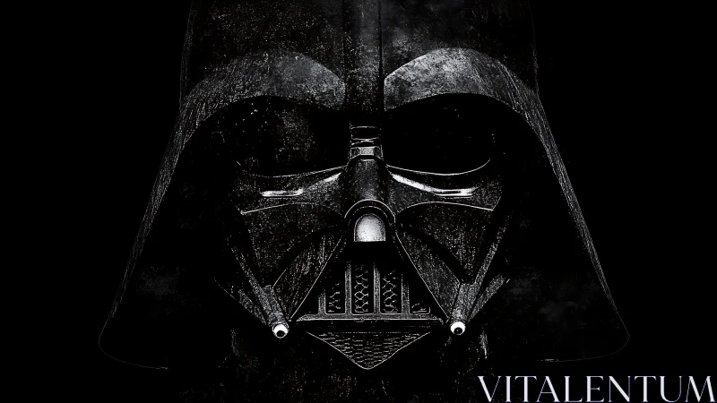 Midnight helm of a brooding galactic warlord portrait.