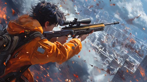 Sniper's Descent Into Urban Inferno Unfolds Dramatically