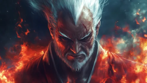 Storm-tempered warlord leans into the blaze and refuses mercy