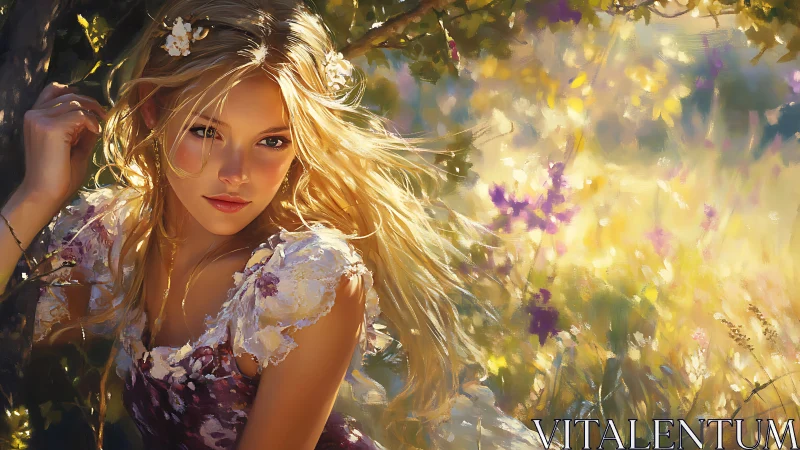 Sunlit meadow muse lingers between blossoms and daydreams