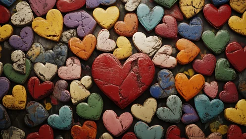 Painted Hearts Collide in Chromatic Harmony