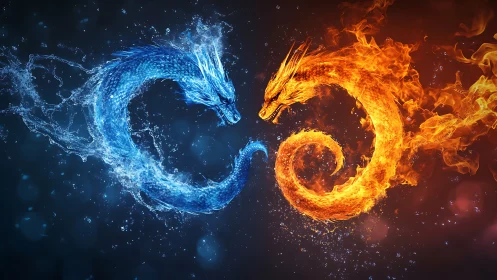 Hydrothermal dual-dragon vortex in dynamic elemental symmetry.