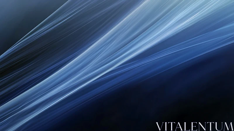 Linear blue light streaks on dark gradient background.