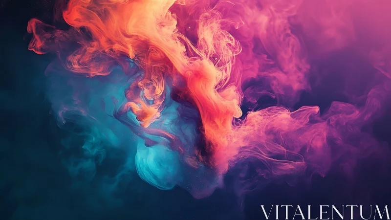 Bilateral neon ink diffusion forms turbulent, volumetric color plumes