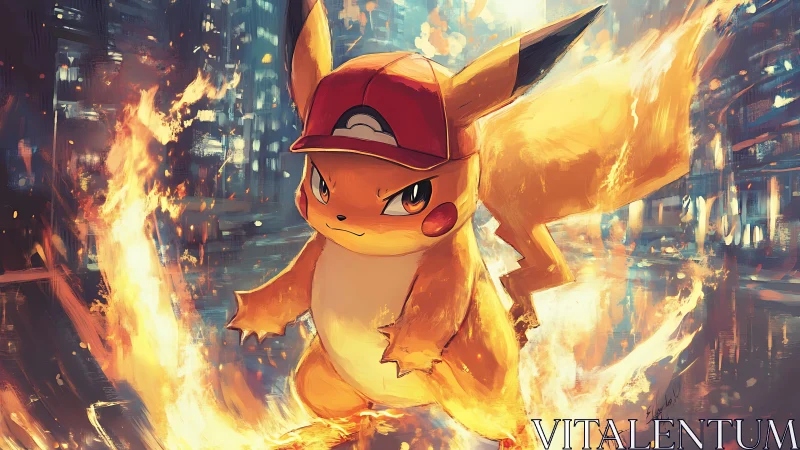 Fiery city streets welcome a determined electric hero.