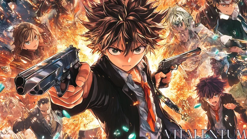 Firestorm schoolgunslinger leads a blazing anime showdown.