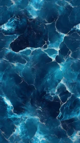 Blue fluid texture with layered luminous wave-like structures.