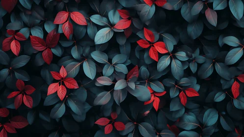 Velvet ember leaves scattered across midnight garden hush.