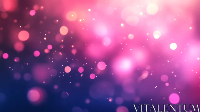 Dreamy Pink and Purple Bokeh Abstract Digital Background.