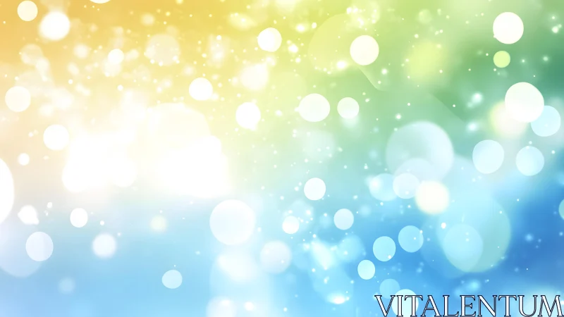 Soft Bokeh Light Background in Pastel Gradient Colors.