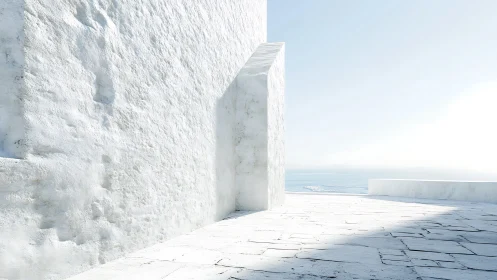 Minimalist Waterfront Architecture with Geometric Concrete Planes