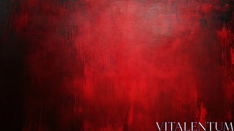 Textured crimson and black abstract field with vertical strokes