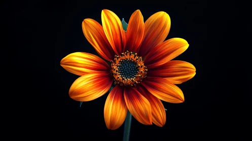 Golden Petals Glow: Nature's Vibrant Fire Flower.