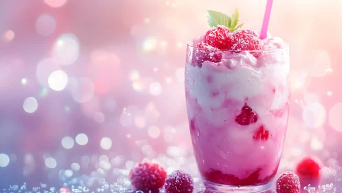 Sparkling Raspberry Dream Swirls Into Frosted Paradise