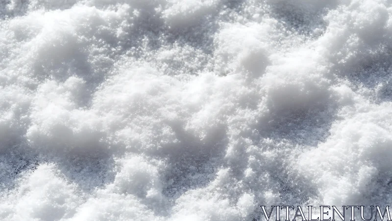 Sunlit granular snow surface reveals crystalline micro-relief