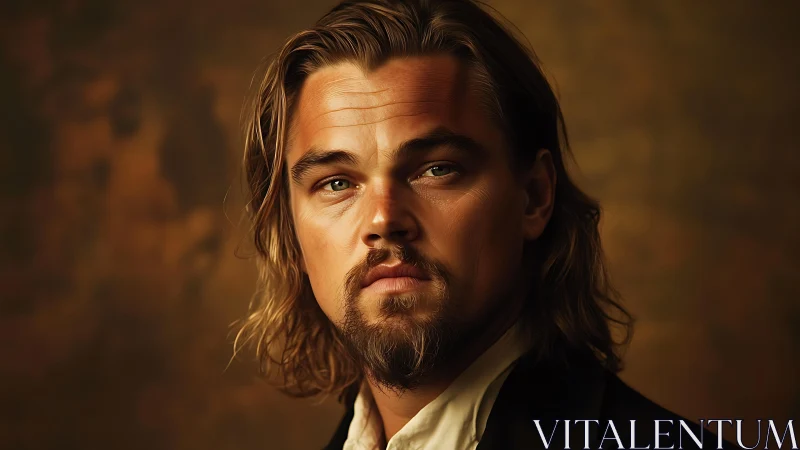 Cinematic digital portrait with warm volumetric rim lighting.