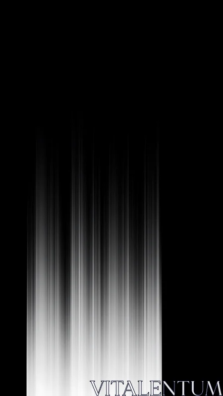 Vertical monochrome light streak cascade on black field.