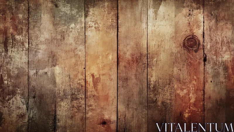 Weathered wooden planks with warm rustic patina texture.