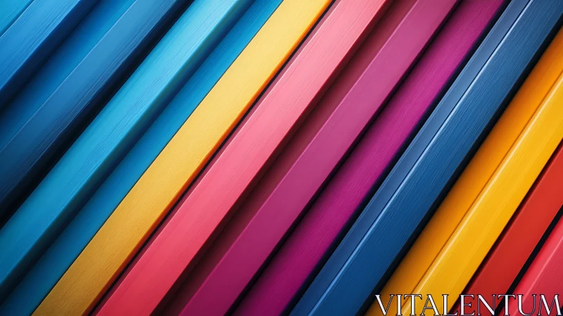 Bold diagonal color bars create vibrant modern rhythm