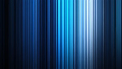 Vertical cyan-blue light streak gradient defines luminous spectral bands