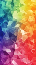 Low‑poly gradient mesh transitions across full RGB spectrum