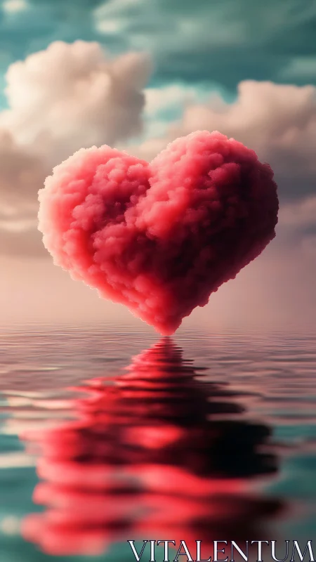 Cloud-Sculpted Heart: Ethereal Atmospheric Form.