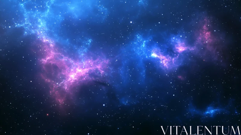 Nebula rivers stitch neon constellations across deep space