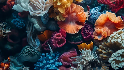 Undersea blossom carnival of luminous digital coral dreams.