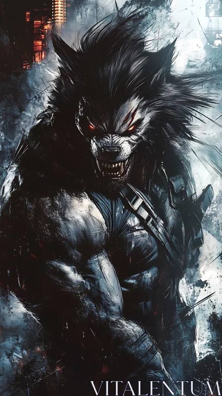 Night-stalking werewolf warrior commands a storm of power