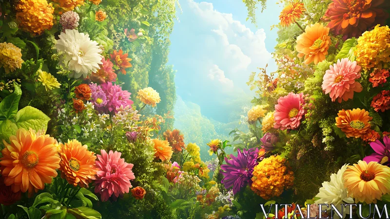 Vibrant Floral Canyon: Multi-Spectrum Gerbera and Dahlia Abundance Study