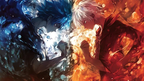 Elemental rivals collide in a storm of water and fire.