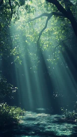 Forest Cathedral: Where Sunlight Speaks.