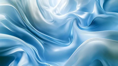 Gentle blue waves of silky light flowing in quiet harmony.