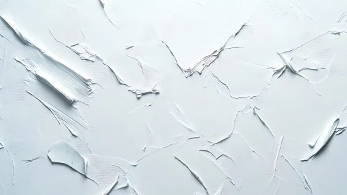 Abstract white textured paint background with palette knife strokes.