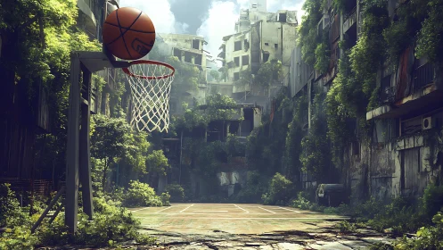 Rust quiets the roar as ivy reclaims the forgotten court