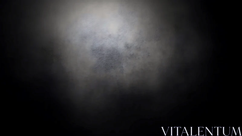 Soft spotlight fades into textured dark vignette field