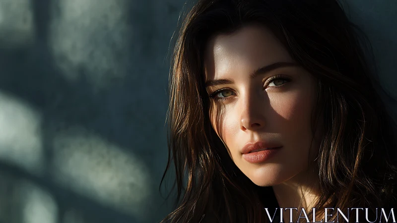 Sunlit gaze weaving quiet stories across shadowed walls.