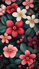 Chromatic Floral Composition with Layered Petals and Deep Tonal Contrast.