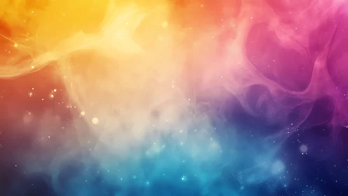 Multispectral nebula gradient with particulate light diffusion.