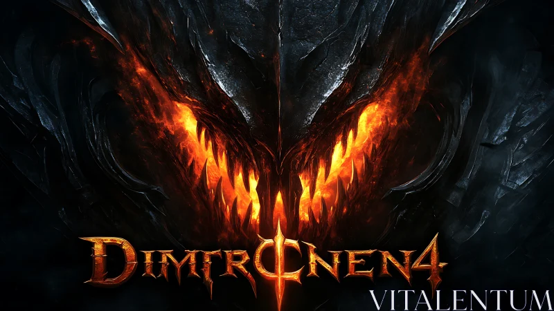 Volcanic demonic visage in high-contrast infernal rendering.