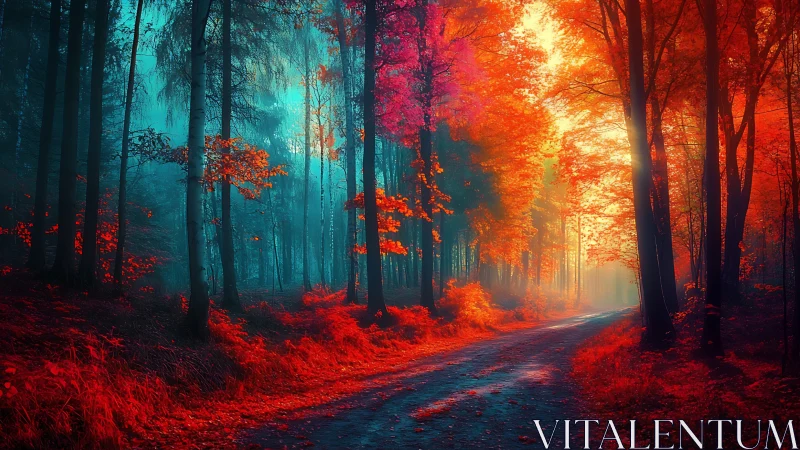 Chromatic Forest Path: High Dynamic Range Architectural Lighting Through Dense Woodland