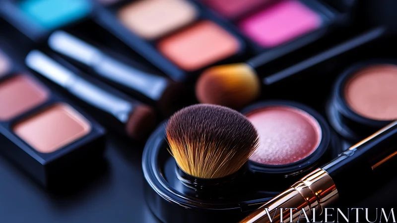 Soft color stories with makeup brushes and glowing pans.