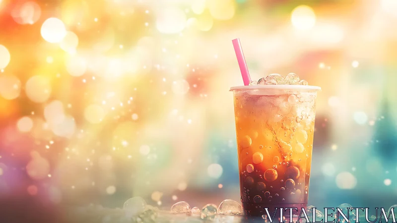 Vibrant Summer Refreshment in Glowing Light.
