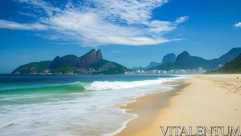 Iconic Twin Peaks Frame Golden Beach Paradise.