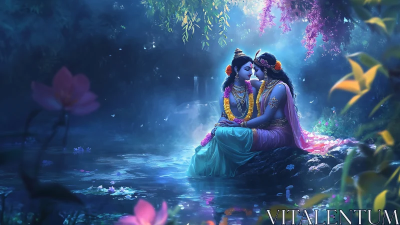 Divine Connection by the Enchanted Waters.