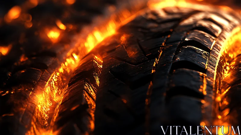 Incandescent Wire Filament Macro Study with Radiant Thermal Glow