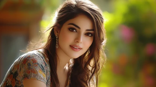 Soft-focus portrait with shallow depth and warm backlighting