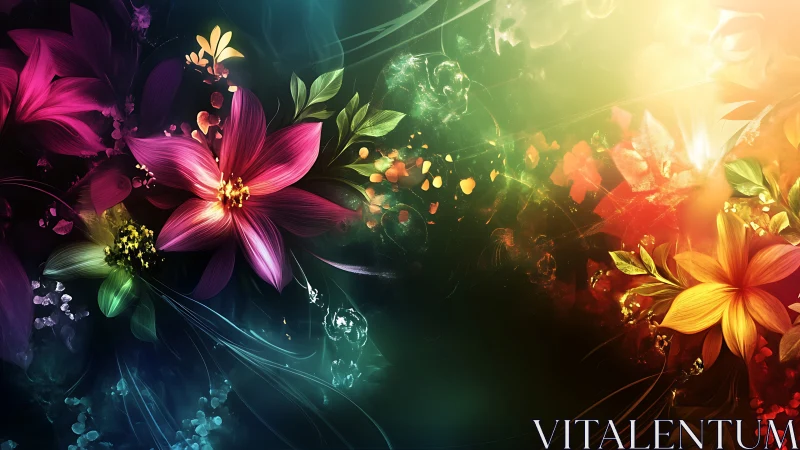 Luminous Blooms in Dynamic Light and Color.