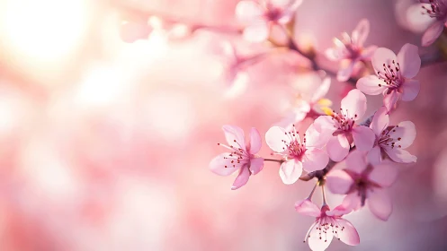 Cherry Blossoms Whisper Through Luminescent Spring Dreams