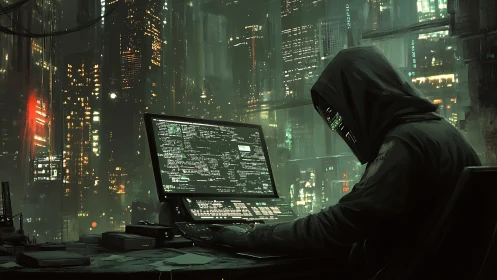 Midnight code phantom bends neon city lights to quiet will